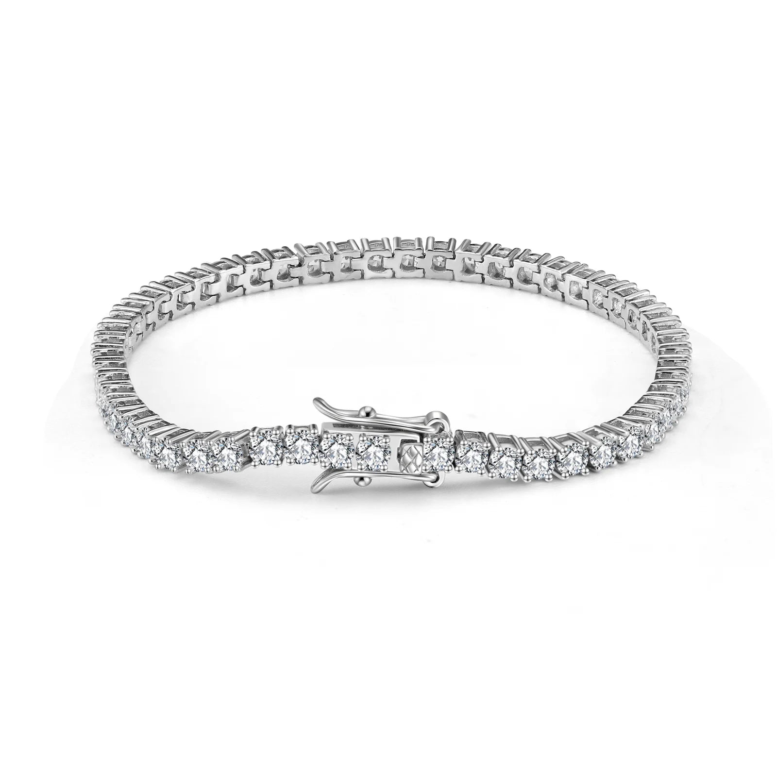 Bratara tennis din argint rodiat luxury, cristale zirconia 3mm, lungime 16.5cm, dama